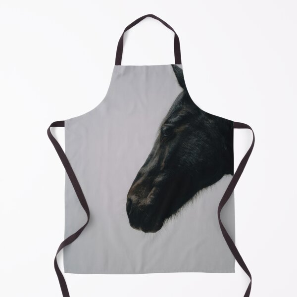 Item preview, Black horse profile in soft light designed and sold by anytka.