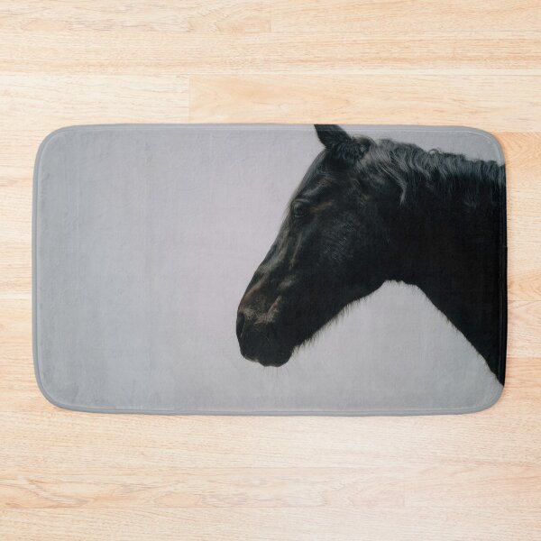 Item preview, Black horse profile in soft light designed and sold by anytka.