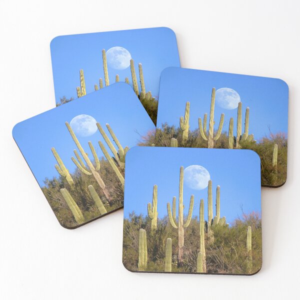 Item preview, Outstanding Saguaro Moon Rise designed and sold by simonjayphotos.