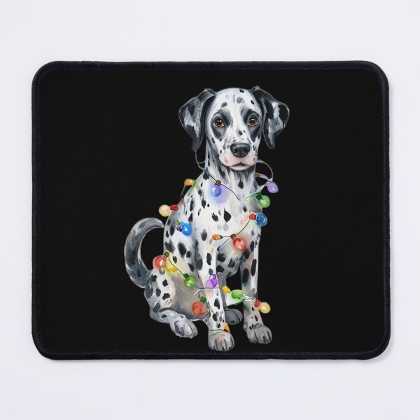 Item preview, Festive Dalmatian with Twinkling Lights designed and sold by ArtbyCrystal.