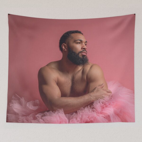 Item preview, Man in pink skirt indoors designed and sold by anytka.