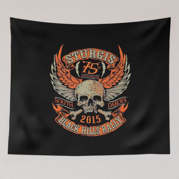 Item preview, Sturgis 75th Anniversary Black Hills Rally Skull designed and sold by CharlieDesings.
