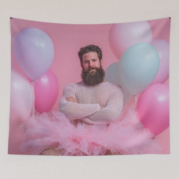 Item preview, Man in tutu with balloons designed and sold by anytka.