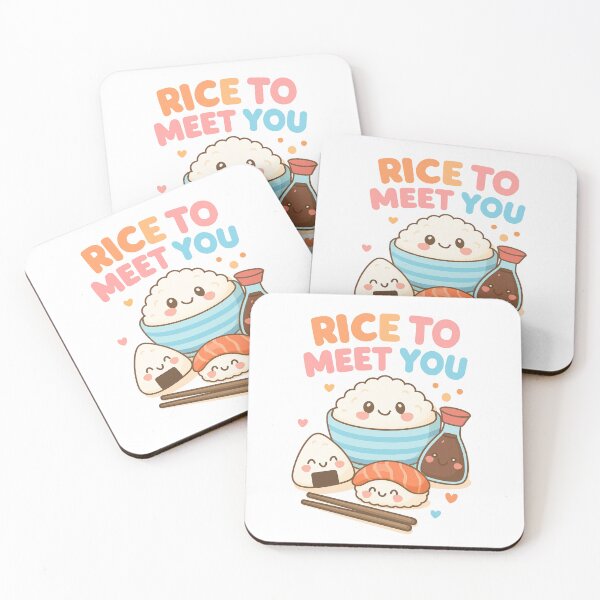 Item preview, Rice to Meet You Cute Japanese Sushi designed and sold by Lia Vina.