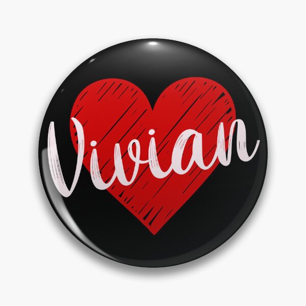 Item preview, Vivian Name Red Heart  designed and sold by Jeallan Designs.