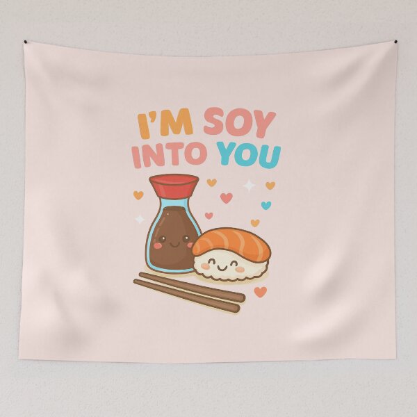 Item preview, I'm Soy Into You Cute Sushi Love designed and sold by Lia Vina.