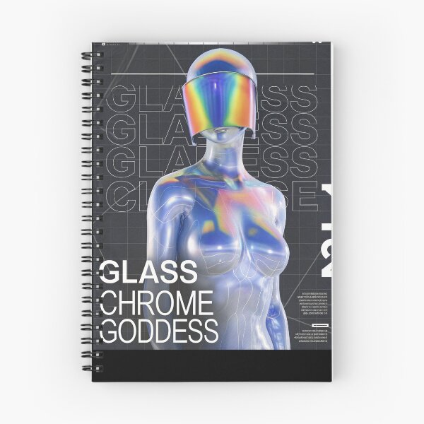 Item preview, Glass Chrome Goddess: Vaporwave Aesthetic designed and sold by Raw-Ink.
