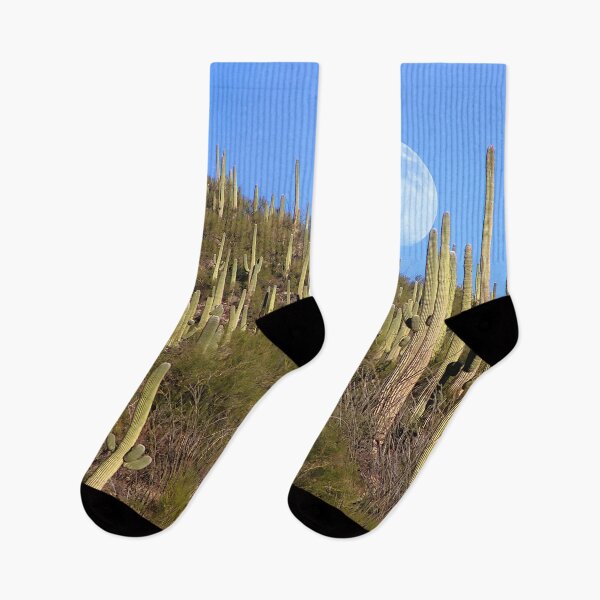 Item preview, Moon Rise Saguaro Cacti designed and sold by simonjayphotos.