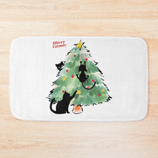 Item preview, Merry Catmas Cats And Christmas Tree. designed and sold by Dinasshop.