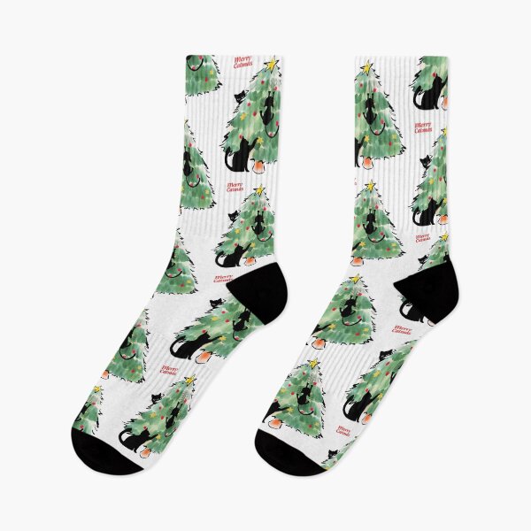 Item preview, Merry Catmas Cats And Christmas Tree. designed and sold by Dinasshop.