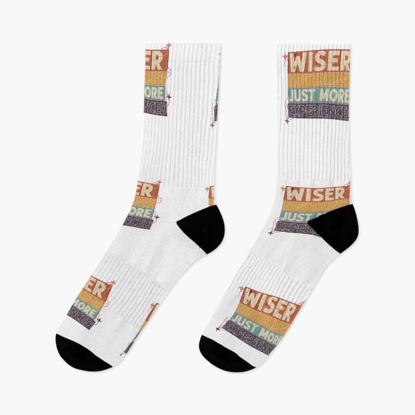 Item preview, Wiser Not Older Just More Experienced Retro Vintage Typography designed and sold by AbcDigs Studio.