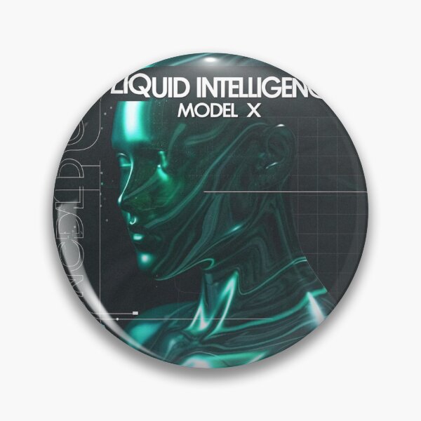 Item preview, Liquid Intelligence Model X: Flowing Metal Head designed and sold by Raw-Ink.