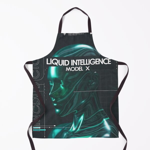 Item preview, Liquid Intelligence Model X: Flowing Metal Head designed and sold by Raw-Ink.