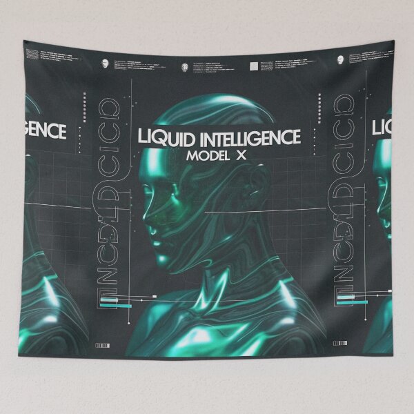 Item preview, Liquid Intelligence Model X: Flowing Metal Head designed and sold by Raw-Ink.