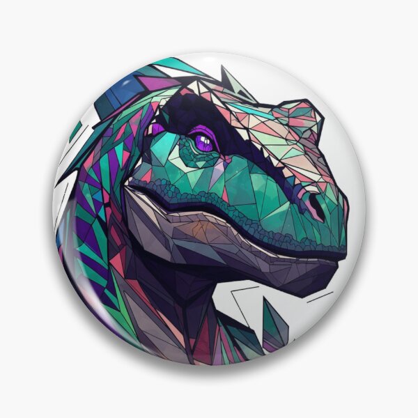 Item preview, Geometric Neon Polygonal Velociraptor designed and sold by JonelleTshirts.