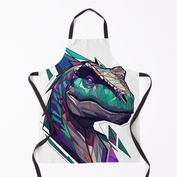 Item preview, Geometric Neon Polygonal Velociraptor designed and sold by JonelleTshirts.