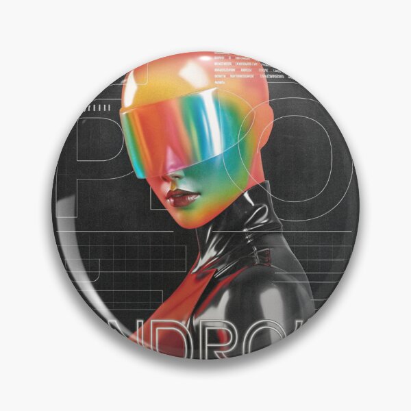 Item preview, Neon Pulse Android: Female Cyber Figure designed and sold by Raw-Ink.