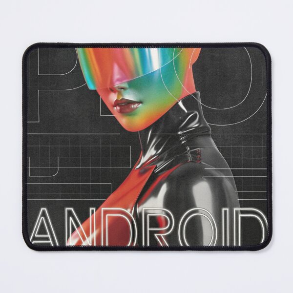Item preview, Neon Pulse Android: Female Cyber Figure designed and sold by Raw-Ink.