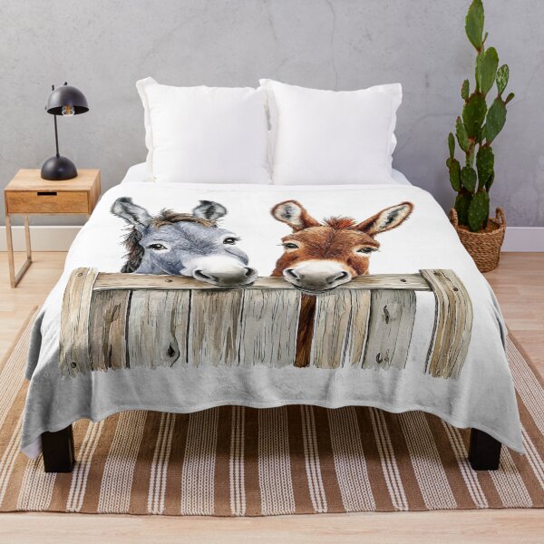 Item preview, Curious Donkeys at the Fence designed and sold by Liededrom..