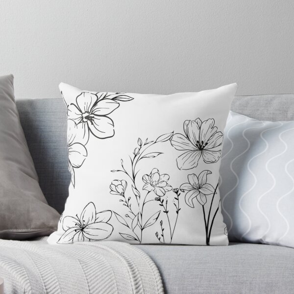 Item preview, Botanical Line Art Bloom designed and sold by NovaThreadsStore.