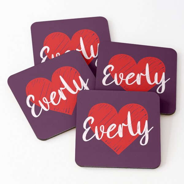 Item preview, Everly Name Red Heart  designed and sold by Jeallan Designs.