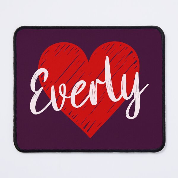 Item preview, Everly Name Red Heart  designed and sold by Jeallan Designs.