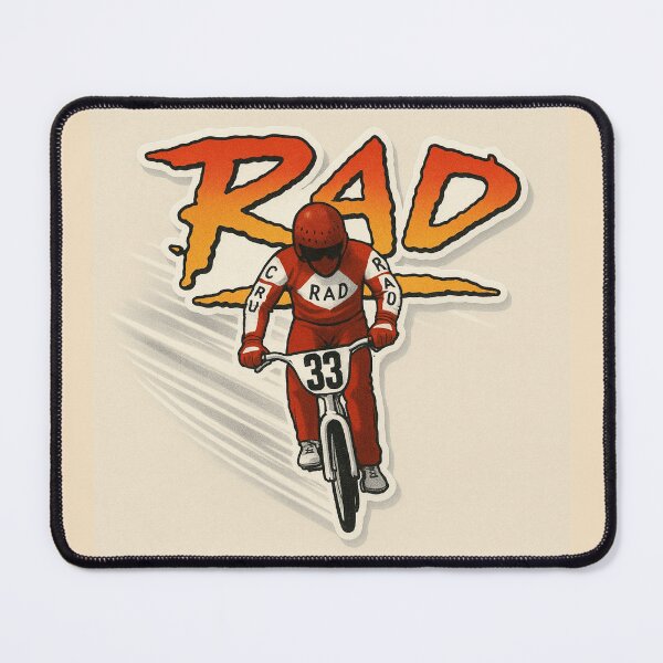 Item preview, RAD BMX 33 Retro Bike Racing Throwback Design designed and sold by POD DYNASTY | Original Print On Demand T-Shirt Graphics.