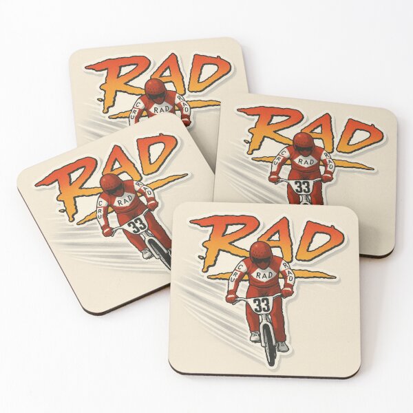 Item preview, RAD BMX 33 Retro Bike Racing Throwback Design designed and sold by POD DYNASTY | Original Print On Demand T-Shirt Graphics.