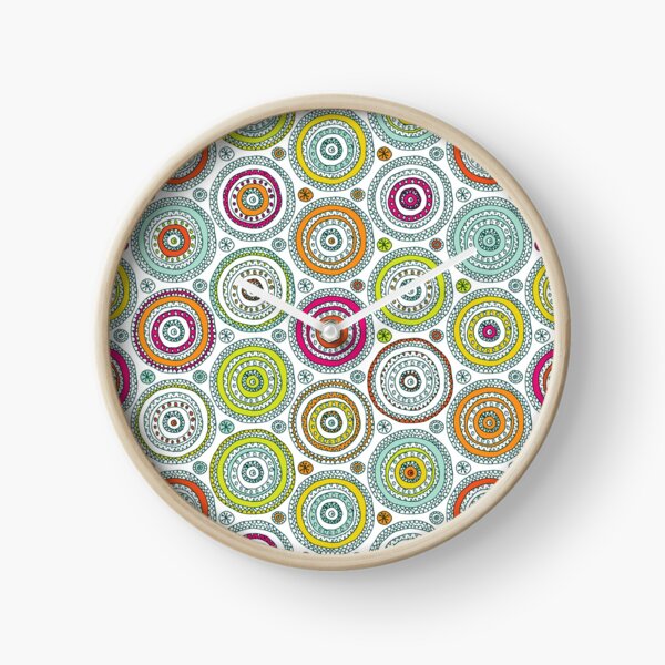Circles Pen Pattern Clock