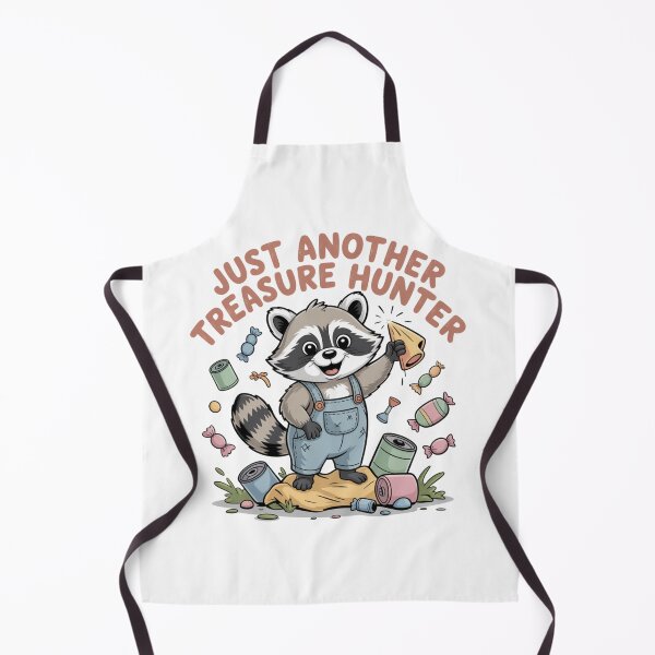 Item preview, Just Another Treasure Hunter - Cute Whimsical Raccoon Trash Panda designed and sold by Tiny Globe .