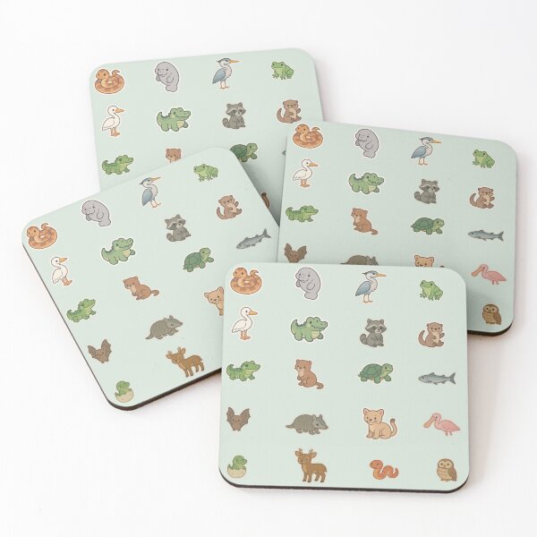 Item preview, Animals of the Florida Everglades - Endangered Species Sticker Sheet  designed and sold by Made By Meg .