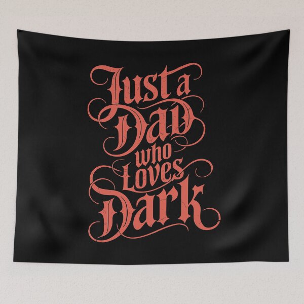 Item preview, DAD Loves Dark: Elegant Typography Design designed and sold by cabana.space.