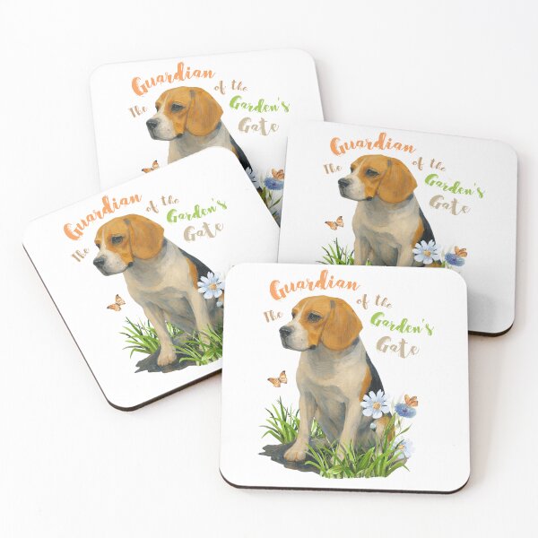 Item preview, Adorable Beagle Dog in the Garden designed and sold by Lia Vina.