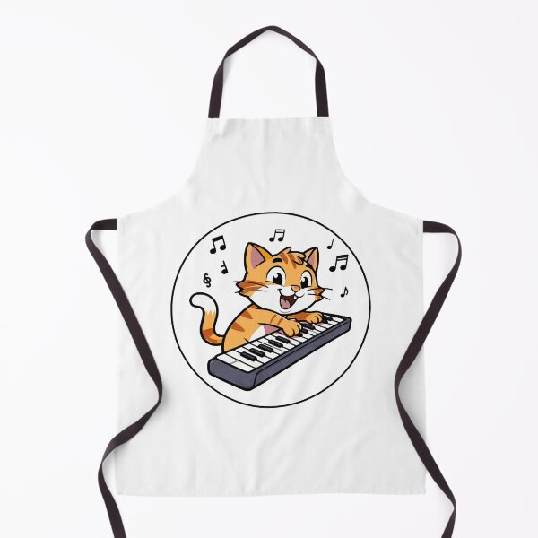 Item preview, Musical Cats – Piano Cat | Cute Cartoon Keyboard Kitty designed and sold by Miller Made Studios.