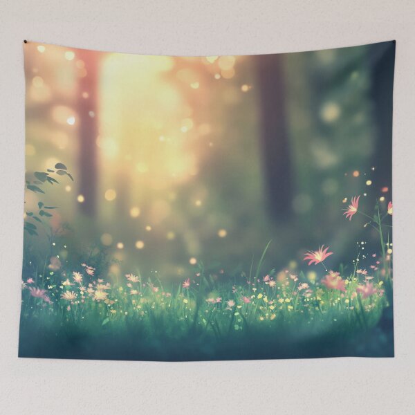 Item preview, Calm glade with flowers designed and sold by anytka.