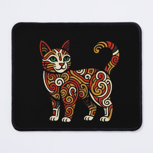 Item preview, Ornamental Cat Art – Decorative Feline Design designed and sold by Studio23:45.