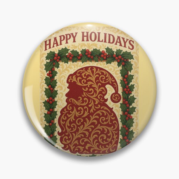 Item preview, Baroque Santa & Holly - Happy  Holidays designed and sold by DesignsByPrnces.