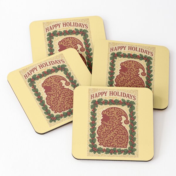 Item preview, Baroque Santa & Holly - Happy  Holidays designed and sold by DesignsByPrnces.