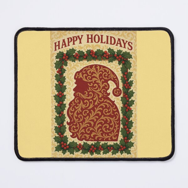 Item preview, Baroque Santa & Holly - Happy  Holidays designed and sold by DesignsByPrnces.