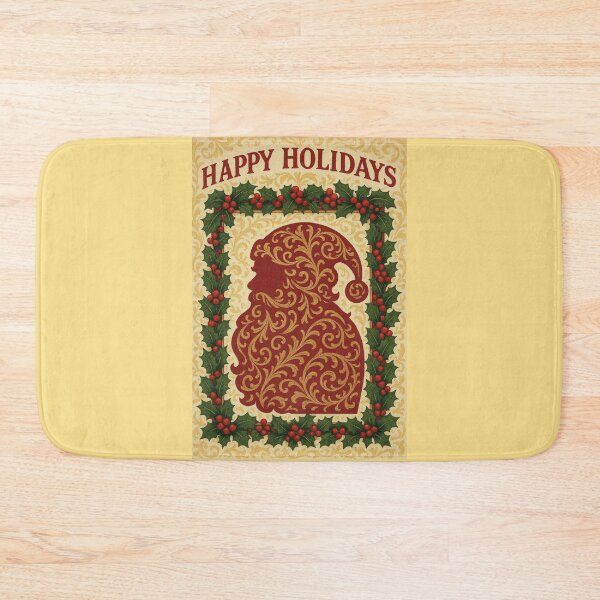 Item preview, Baroque Santa & Holly - Happy  Holidays designed and sold by DesignsByPrnces.