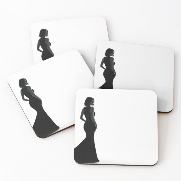 Item preview, Elegant silhouette in black dress designed and sold by anytka.