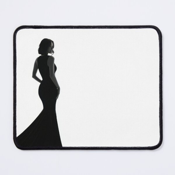Item preview, Elegant silhouette in black dress designed and sold by anytka.