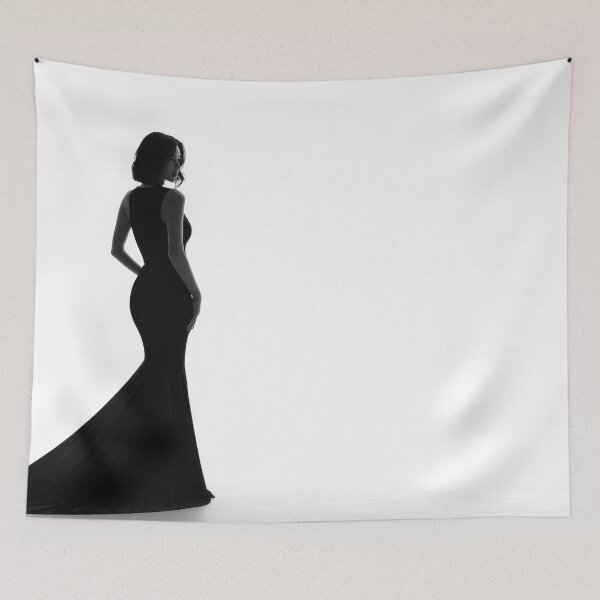 Item preview, Elegant silhouette in black dress designed and sold by anytka.