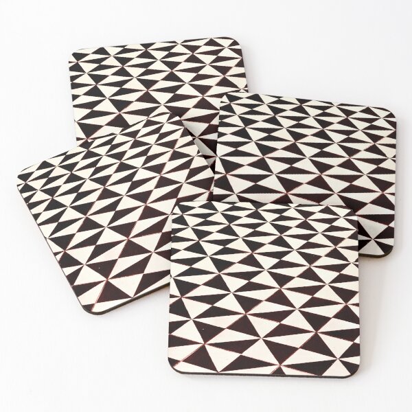 Item preview, Tiles, black and white, retro pattern designed and sold by suekieper.