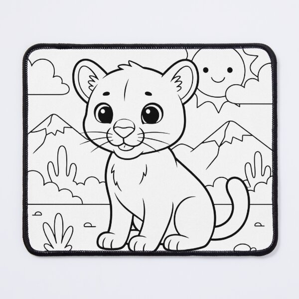 Item preview, Baby Lion COLOR ME designed and sold by HaarlemPinupParadise.