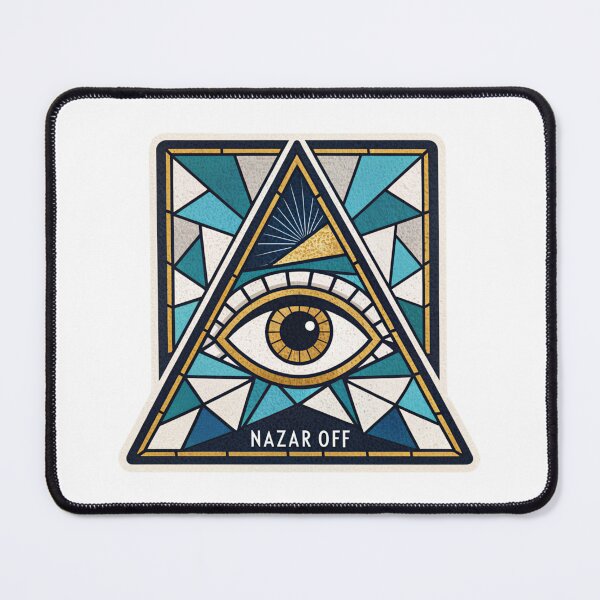 Item preview, Abstract Nazar Protection - Colorful Cubist Eye Sticker -Energetic and Mystical Design designed and sold by asliberry.