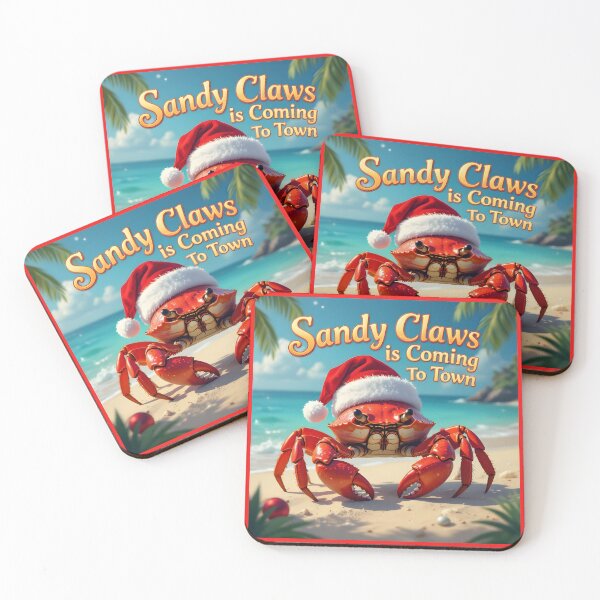 Item preview, Sandy claws is coming to town designed and sold by seahorse crossing.
