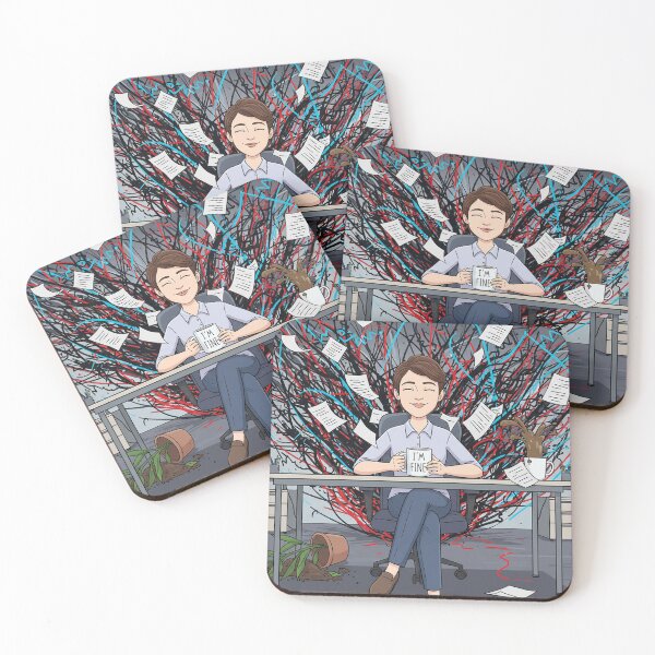 Item preview, I'm Fine: Office Chaos Edition designed and sold by Skullet-Designs.
