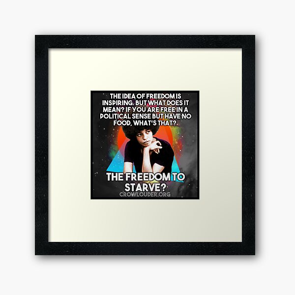 Angela Davis - Freedom Framed Art Print