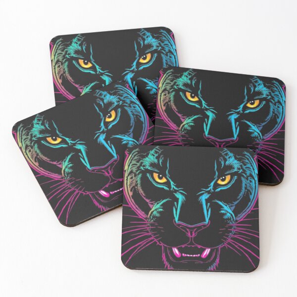 Artikelvorschau, Neon Pantherkopf – Elektrische Wildkraft entworfen und verkauft von mari0n980.